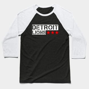 Detroit Lions Baseball T-Shirt